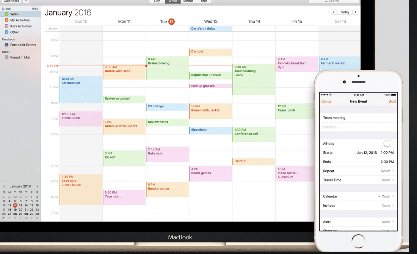 create a shared calendar for multiple users in mac and pc